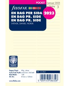 Dagbog Pocket 2023 Dag Per Side Svensk/Dansk/Norsk