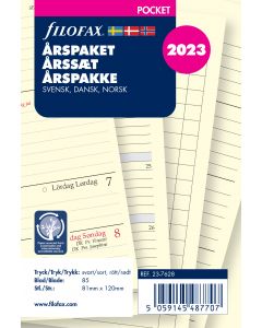 Årspakke Pocket 2023 Uge Per Opslag Svensk/Dansk/Norsk