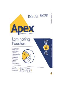 Lamineringslommer Apex A3 100 x 100 Micron Blank