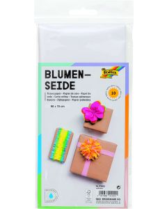 Silkepapir 50x70cm 5 Ark Hvid