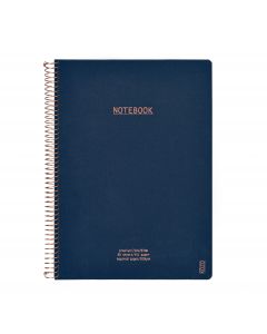 KOZO Kvadreret Notesbog A4 Premium Navy