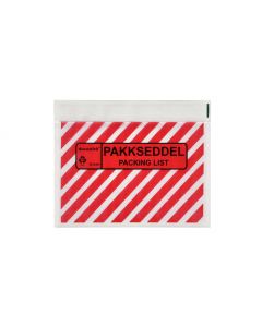 Følgeseddellomme C6 Med Tryk 1000st